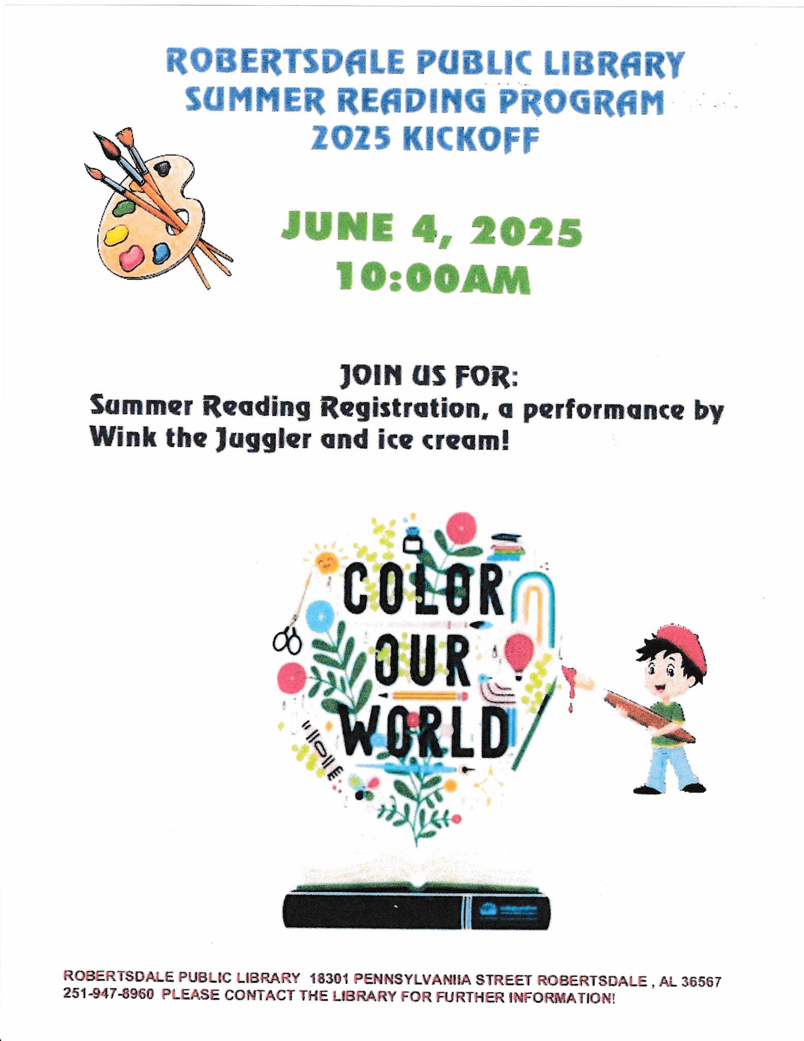2025 Summer Reading Program Kickoff